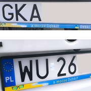 RAMKI NA REJESTRACJĘ - 50 sztuk